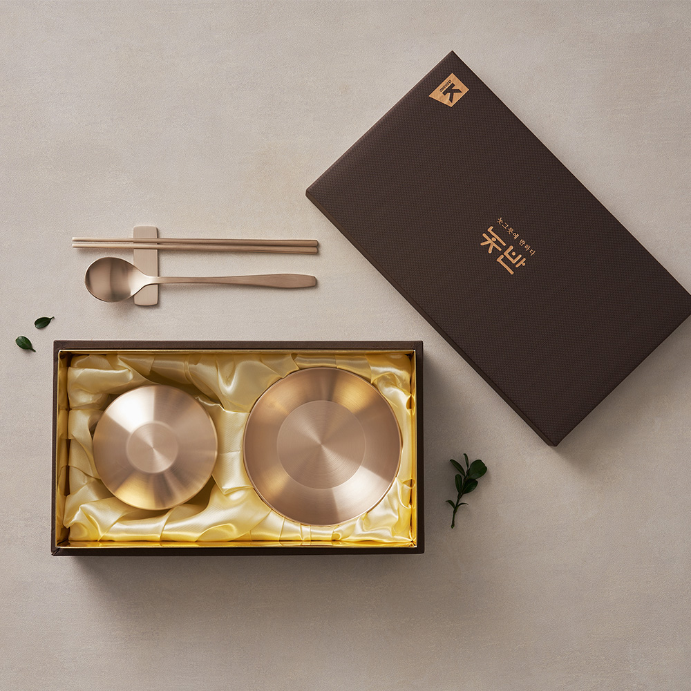 놋반 안성맞춤 방짜유기 1인 단반상기 프리미엄 선물세트