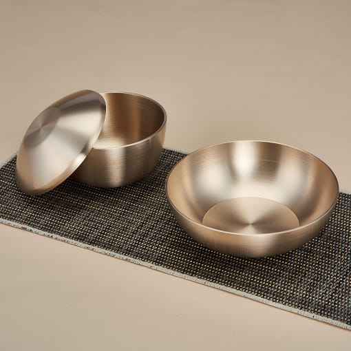 놋반 안성맞춤 방짜유기 1인 단반상기 놋그릇 세트